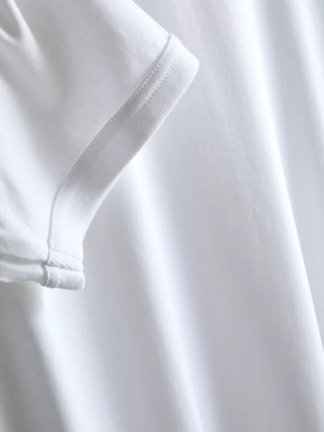 The Edit gemerceriseerde slim-fit T-shirt