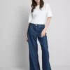 The Edit-jeans met rechte pijpen van katoenen denim