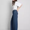 The Edit-jeans met rechte pijpen van katoenen denim