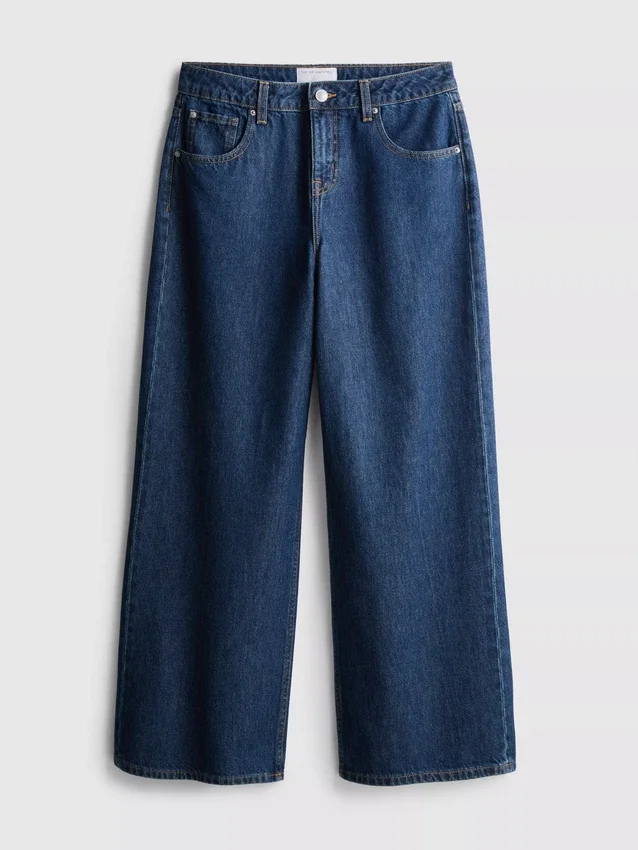 The Edit-jeans met rechte pijpen van katoenen denim