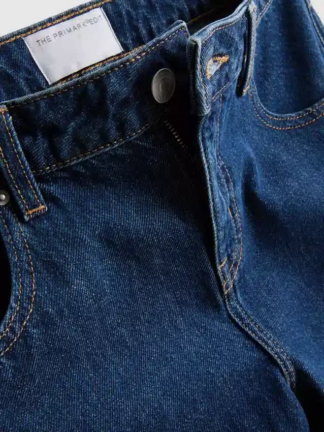 The Edit-jeans met rechte pijpen van katoenen denim