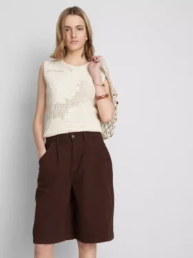 The Edit katoenen bermuda shorts