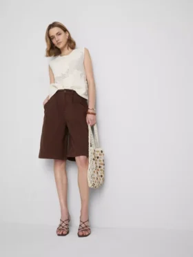 The Edit katoenen bermuda shorts