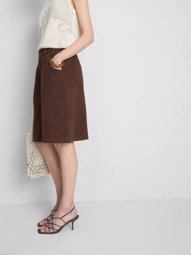 The Edit katoenen bermuda shorts