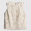 The Edit katoenen tanktop met borduursel