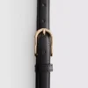 The Edit leren smalle riem