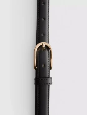 The Edit leren smalle riem