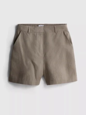 The Edit linnen klassieke korte broek