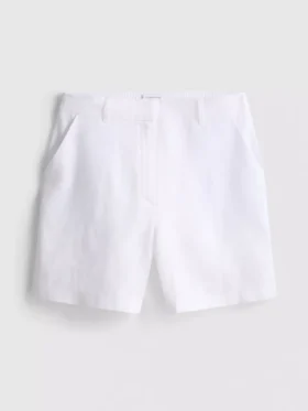 The Edit linnen klassieke korte broek