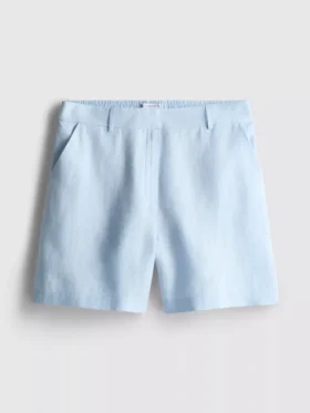 The Edit linnen klassieke korte broek