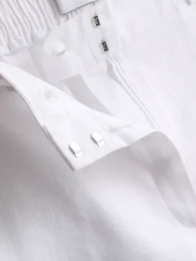 The Edit linnen klassieke korte broek