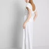 The Edit linnen wikkelblouse met V-hals