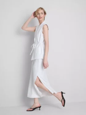 The Edit maxi-rok van linnen