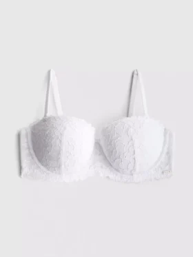 The Edit push-up-bh met bloemenkant