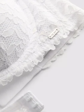 The Edit push-up-bh met bloemenkant