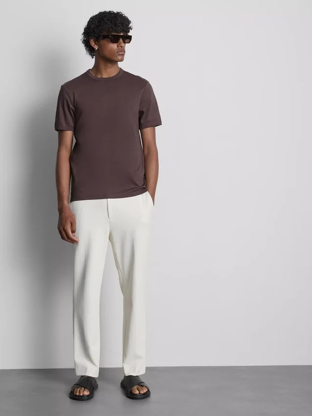 The Edit slim-fit katoenen T-shirt