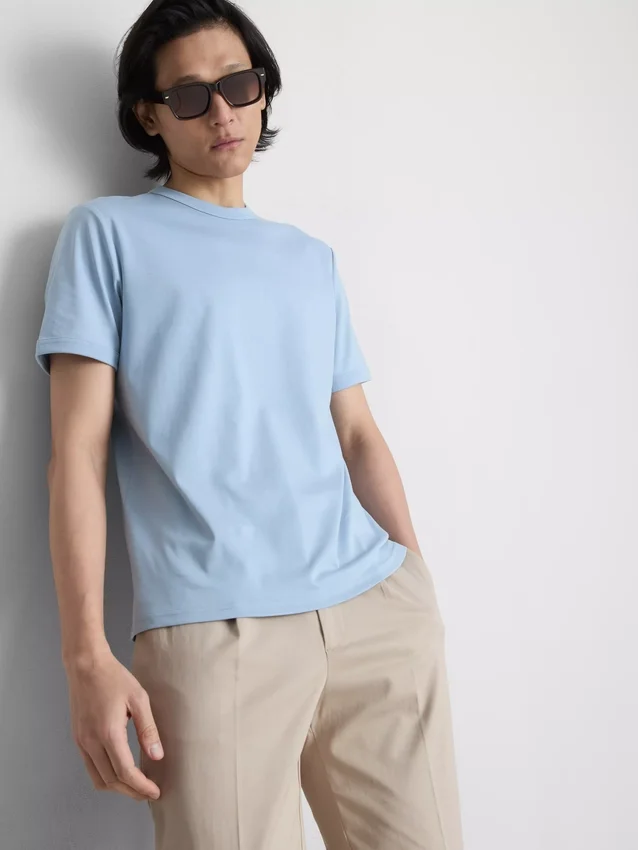 The Edit slim-fit katoenen T-shirt