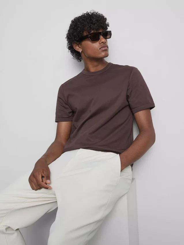 The Edit slim-fit katoenen T-shirt