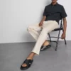 The Edit slim fit peached broek