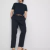 The Edit slim fit peached broek