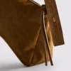 The Edit suède crossbodytas met omgeslagen rand