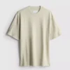 The Edit T-shirt van katoen met textuur