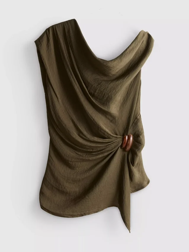 The Edit top with draped details