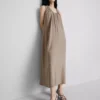 The Edit trapeze maxi-jurk