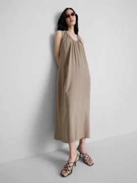 The Edit trapeze maxi-jurk