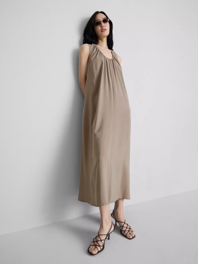 The Edit trapeze maxi-jurk