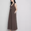 The Edit trapeze maxi-jurk