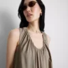 The Edit trapeze maxi-jurk
