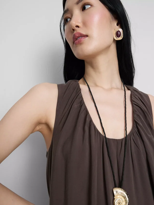 The Edit trapeze maxi-jurk