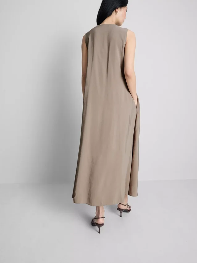 The Edit trapeze maxi-jurk