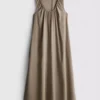 The Edit trapeze maxi-jurk