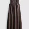 The Edit trapeze maxi-jurk