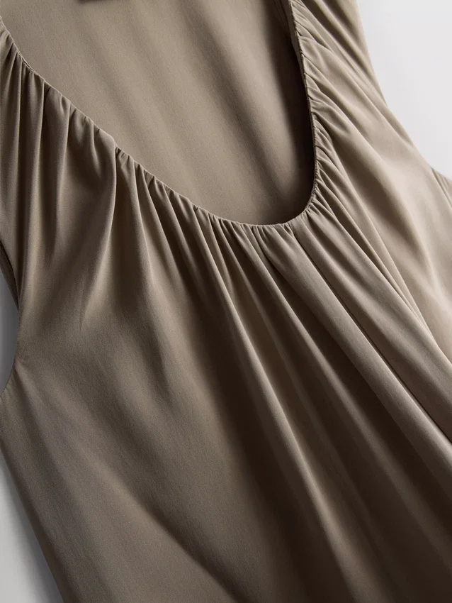 The Edit trapeze maxi-jurk