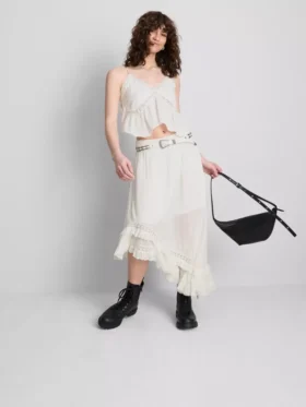 The Primark Scene | Asymmetrische maxi-rok met borduursels