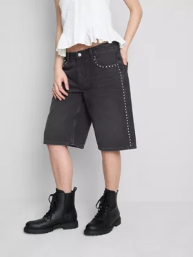 The Primark Scene | Katoenen denim shorts met studs
