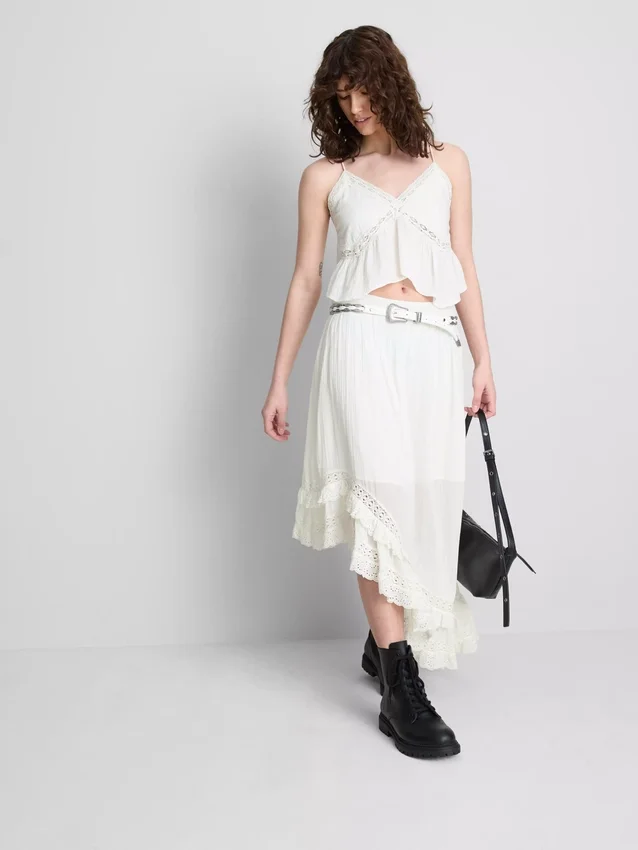 The Primark Scene | Katoenen top met broderie en V-hals