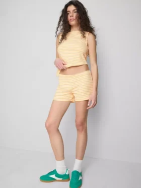 The Primark Scene | Katoenrijke, getailleerde gestreepte korte Shorts