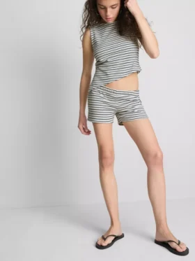 The Primark Scene | Katoenrijke, getailleerde gestreepte korte Shorts