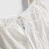 The Primark Scene | Korte top van katoen met oogjes en ruches