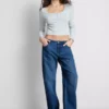 The Primark Scene | laag uitgesneden jeans met rechte pijpen