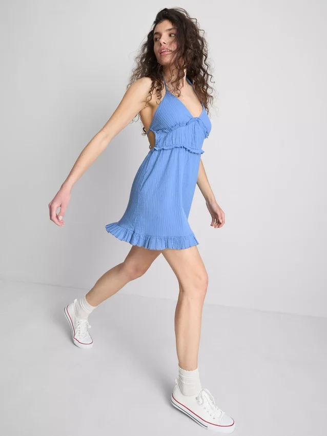 The Primark Scene | Mini-jurk met gekreukelde ruches