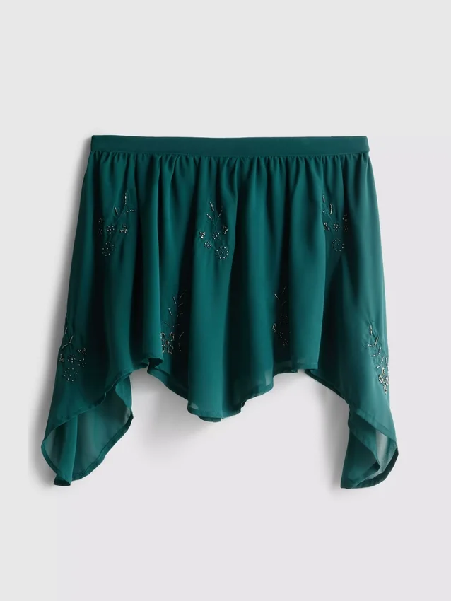 The Primark Scene | mini-rok van mesh met kralen