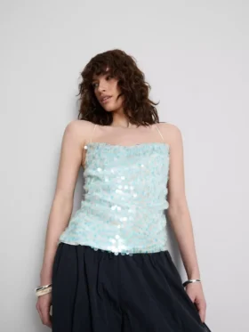 The Primark Scene | Top met bandjes, pailletten en cowl-hals