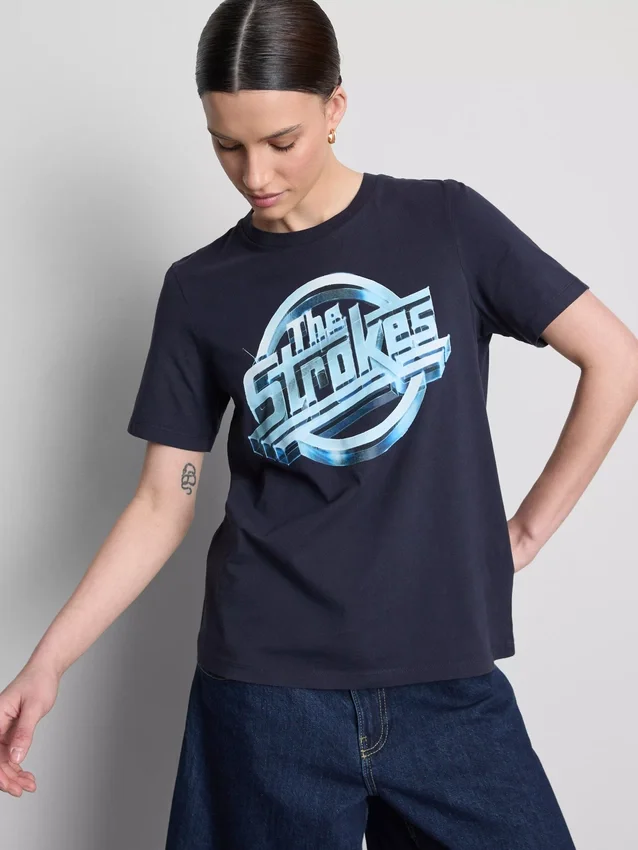 The Strokes T-shirt met print