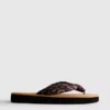 Tong sandalen met knoopdetail