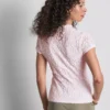 Top met textuur en hoge kraag